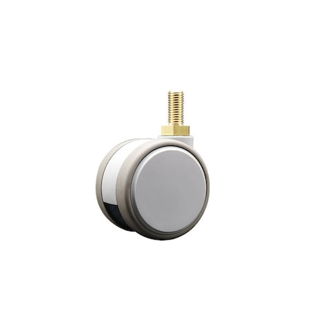 Service Caster 2.375 Inch MRI Safe Caster, 12mm Threaded Stem SCC-TS02S60-TPR-GRY-M12X22-MRI